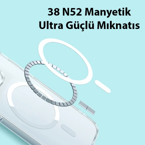 Baseus iPhone 15 Pro Max Crystal Serisi Manyetik Magsafe Silikon Kılıf + Tempered Ekran Koruyucu Set 4 Baseus iPhone 15 Pro Max Crystal Serisi Manyetik Magsafe Silikon Kılıf + Tempered Ekran Koruyucu Set - Görsel 4