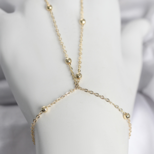 316L Çelik Gold Renk Top Zincirli Kadın Şahmeran 5886