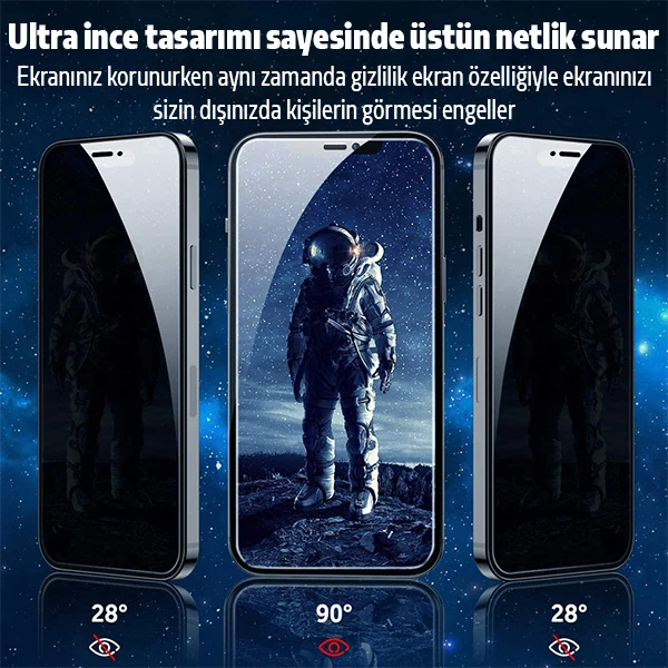 İPhone 12 Mini Privacy Gizli Hayalet Tempered Cam Ekran Koruyucu-(5775) 2 İPhone 12 Mini Privacy Gizli Hayalet Tempered Cam Ekran Koruyucu-(5775) - Görsel 2