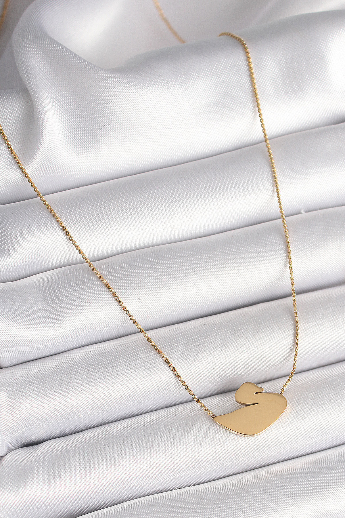 316L Çelik Gold Renk Zincir Kuğu Model Kadın Kolye 5886 3 316L Çelik Gold Renk Zincir Kuğu Model Kadın Kolye 5886 - Görsel 3