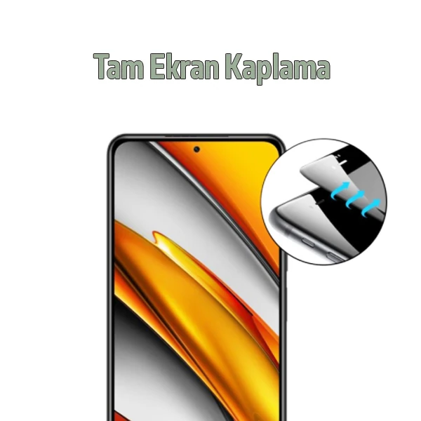 Xiaomi Poco F3 Full Glue Full Kaplama Tempered Cam Ekran Koruyucu 3 Xiaomi Poco F3 Full Glue Full Kaplama Tempered Cam Ekran Koruyucu - Görsel 3