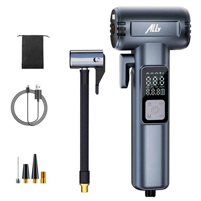 Ally ST-5530 Dijital Şarjlı Araç Lastik Hava Şişirme Pompası Powerbank Pencere kırıcı-(5775) 1 Ally ST-5530 Dijital Şarjlı Araç Lastik Hava Şişirme Pompası Powerbank Pencere kırıcı-(5775)