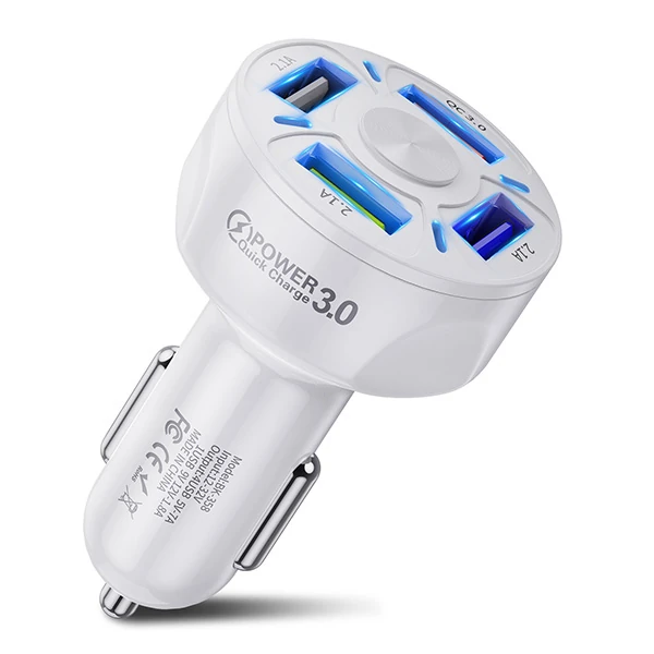 USLİON QC3.0 4- Port Çıkışlı Çoklu Usb Araç Şarjı Şarj Aleti-(5775) 1 USLİON QC3.0 4- Port Çıkışlı Çoklu Usb Araç Şarjı Şarj Aleti-(5775)