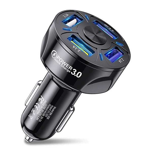 USLİON QC3.0 4- Port Çıkışlı Çoklu Usb Araç Şarjı Şarj Aleti-(5775) 2 USLİON QC3.0 4- Port Çıkışlı Çoklu Usb Araç Şarjı Şarj Aleti-(5775) - Görsel 2
