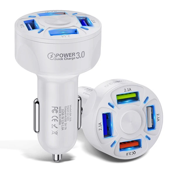 USLİON QC3.0 4- Port Çıkışlı Çoklu Usb Araç Şarjı Şarj Aleti-(5775) 3 USLİON QC3.0 4- Port Çıkışlı Çoklu Usb Araç Şarjı Şarj Aleti-(5775) - Görsel 3