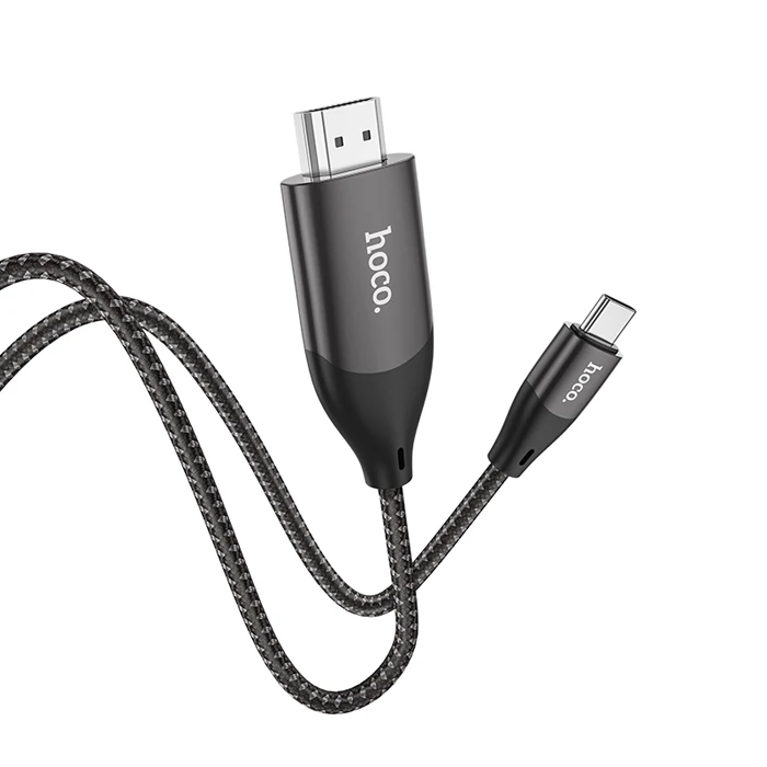 HOCO UA16 Type-C to HDMI 4K 30hz Ses ve Görüntü Aktarma Kablosu-(5775) 1 HOCO UA16 Type-C to HDMI 4K 30hz Ses ve Görüntü Aktarma Kablosu-(5775)