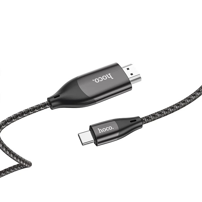 HOCO UA16 Type-C to HDMI 4K 30hz Ses ve Görüntü Aktarma Kablosu-(5775) 2 HOCO UA16 Type-C to HDMI 4K 30hz Ses ve Görüntü Aktarma Kablosu-(5775) - Görsel 2