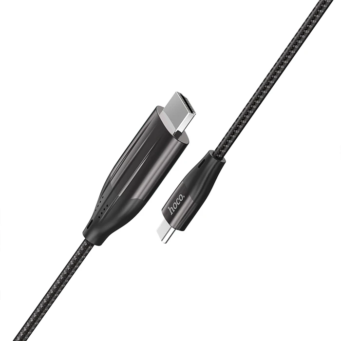 HOCO UA16 Type-C to HDMI 4K 30hz Ses ve Görüntü Aktarma Kablosu-(5775) 3 HOCO UA16 Type-C to HDMI 4K 30hz Ses ve Görüntü Aktarma Kablosu-(5775) - Görsel 3