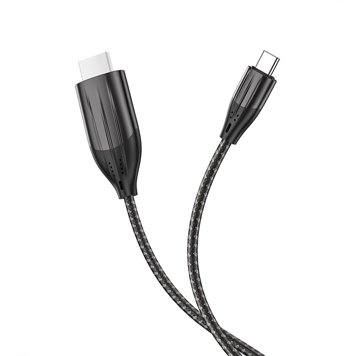HOCO UA16 Type-C to HDMI 4K 30hz Ses ve Görüntü Aktarma Kablosu-(5775) 4 HOCO UA16 Type-C to HDMI 4K 30hz Ses ve Görüntü Aktarma Kablosu-(5775) - Görsel 4