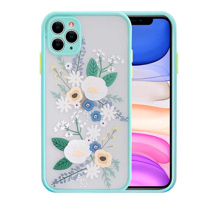 iPhone 11 Pro 5.8inç Kamera Korumalı Çiçek Desenli Silikon Kılıf 2 iPhone 11 Pro 5.8inç Kamera Korumalı Çiçek Desenli Silikon Kılıf - Görsel 2