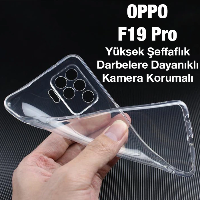 Ally OPPO F19 Pro Kılıf Kamera Korumalı Ultra İnce Şeffaf Silikon Kılıf 2 Ally OPPO F19 Pro Kılıf Kamera Korumalı Ultra İnce Şeffaf Silikon Kılıf - Görsel 2