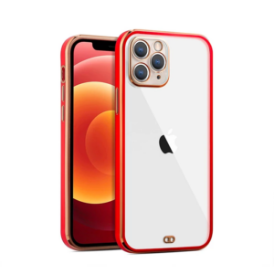 Haydiburaya 85 iPhone 11 Pro 5.8inç Gold Çerçeve Kamera Korumalı Silikon Bumper Kılıf