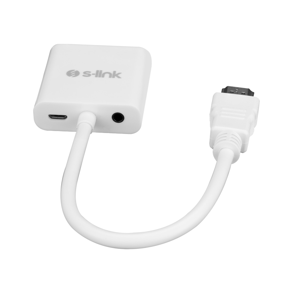 S-LINK SL-HVS13, HDMI To VGA+Audio+PD Çevirici(1923) 3 S-LINK SL-HVS13, HDMI To VGA+Audio+PD Çevirici(1923) - Görsel 3