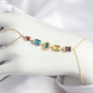 Pirinç Renkli Zirkon Taşlı Model Gold Renk Şahmeran 5886