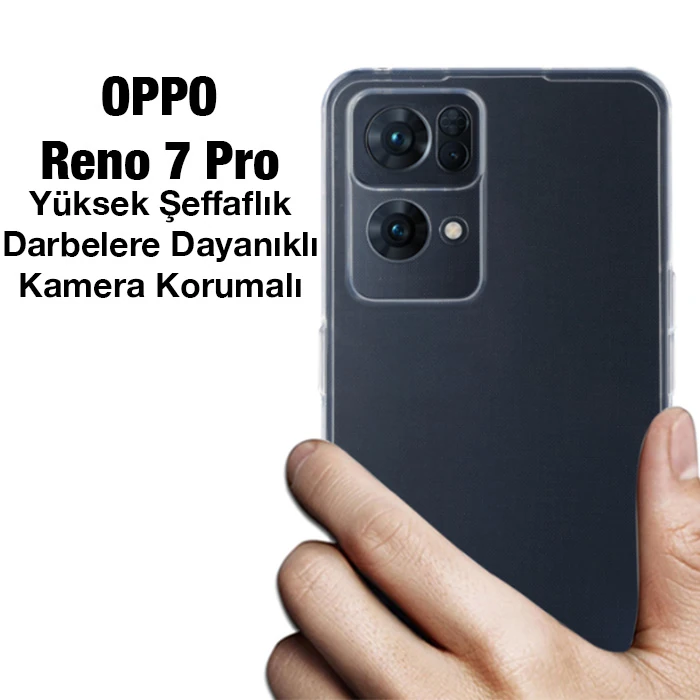 Ally OPPO Reno 7 Pro Kılıf Kamera Korumalı Ultra İnce Şeffaf Silikon Kılıf 2 Ally OPPO Reno 7 Pro Kılıf Kamera Korumalı Ultra İnce Şeffaf Silikon Kılıf - Görsel 2