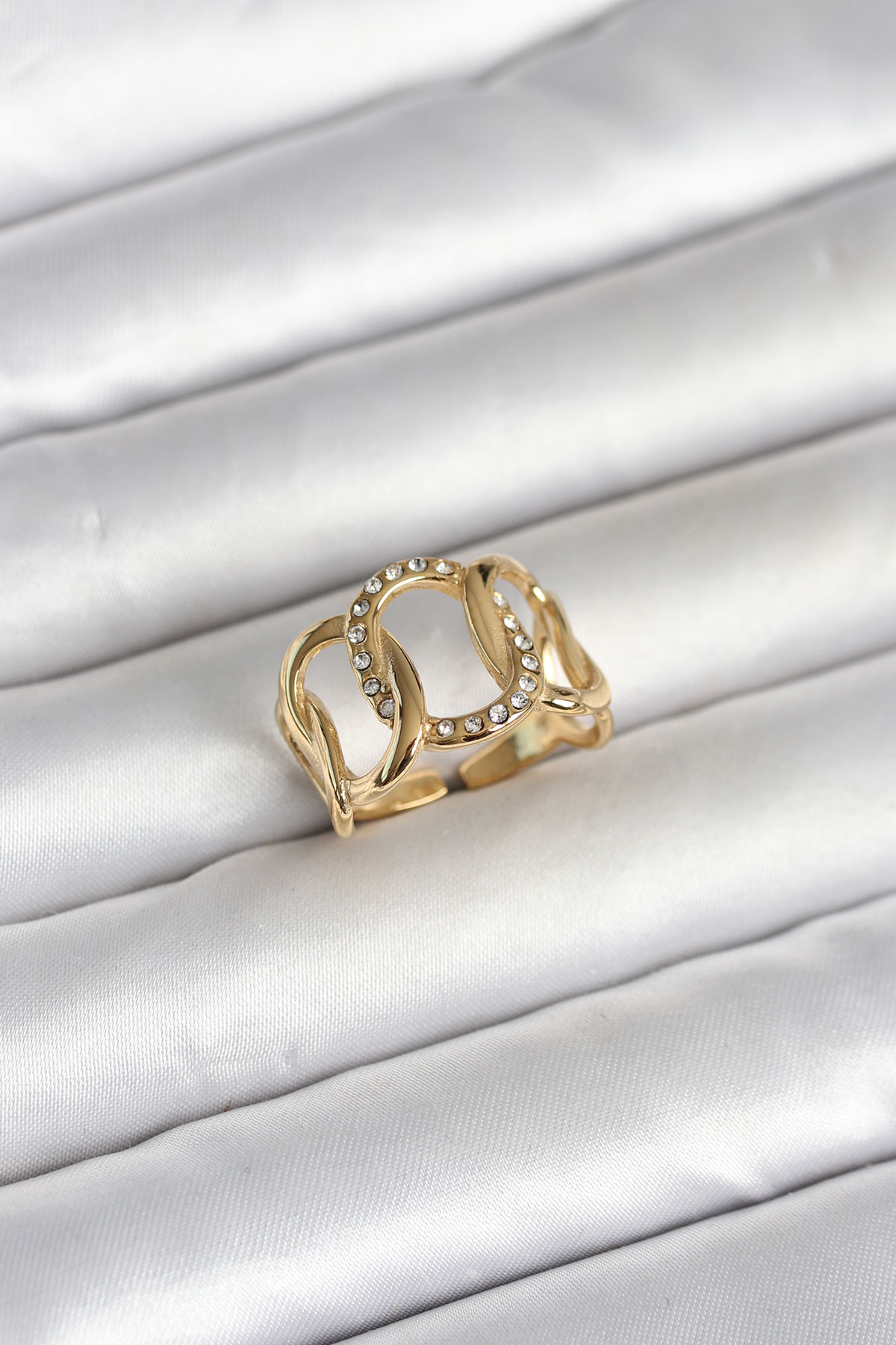 316L Çelik Gold Renk Samanyolu Model Kadın Yüzük 5886 1 316L Çelik Gold Renk Samanyolu Model Kadın Yüzük 5886