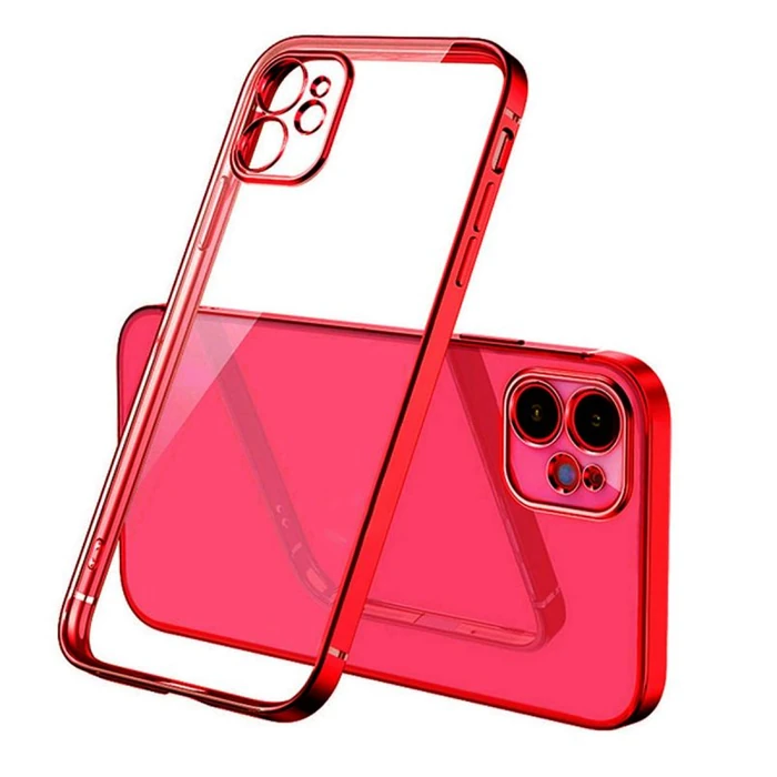 iPhone 11 6.1inç Renkli Kenar Şeffaf Kılıf Kamera Korumalı Silikon Kılıf 2 iPhone 11 6.1inç Renkli Kenar Şeffaf Kılıf Kamera Korumalı Silikon Kılıf - Görsel 2
