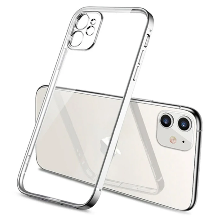 iPhone 11 6.1inç Renkli Kenar Şeffaf Kılıf Kamera Korumalı Silikon Kılıf 3 iPhone 11 6.1inç Renkli Kenar Şeffaf Kılıf Kamera Korumalı Silikon Kılıf - Görsel 3