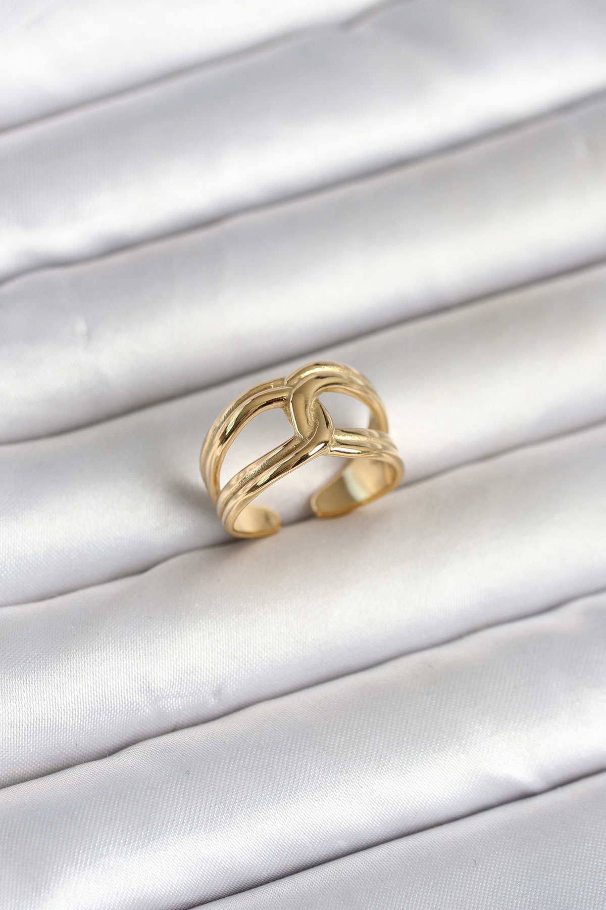 316L Çelik Gold Renk Düğüm Model Kadın Yüzük 5886 1 316L Çelik Gold Renk Düğüm Model Kadın Yüzük 5886