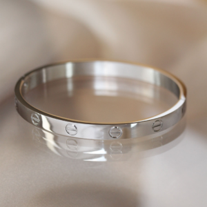 316L Çelik Silver Renk Bilezik 5886