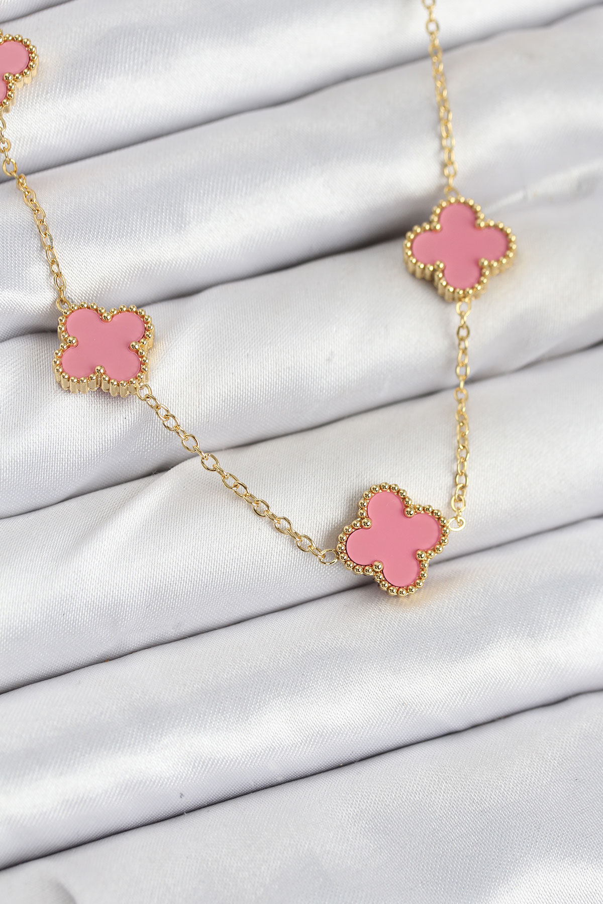 316L Çelik Zincir Gold Pembe Renk Yonca Kadın Kolye 5886 1 316L Çelik Zincir Gold Pembe Renk Yonca Kadın Kolye 5886