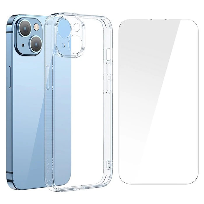 Baseus SuperCeramic Series iPhone 14 Plus 6.7 Koruyucu Cam Kılıf+Full Tempered Ekran Koruyucu Set 1 Baseus SuperCeramic Series iPhone 14 Plus 6.7 Koruyucu Cam Kılıf+Full Tempered Ekran Koruyucu Set