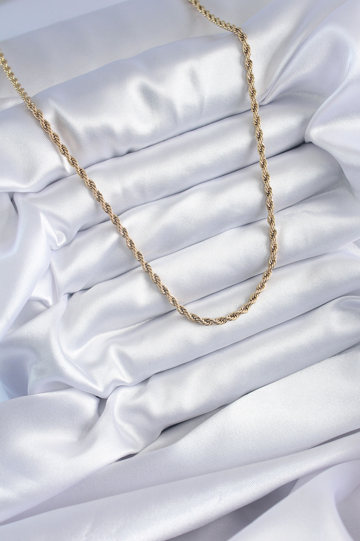 316L Çelik Gold Renk 60 cm Burgu Model Kadın Kolye 5886 2 316L Çelik Gold Renk 60 cm Burgu Model Kadın Kolye 5886 - Görsel 2