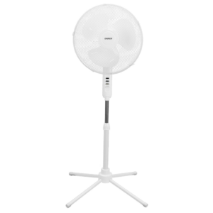 EVEREST FAN10, BEYAZ, EcoWind, 3 Kademeli Hız, 40cm 3 Kanat Pervane ve Çerçeve, 45W, Otomatik Salınım, Yükseklik Ayarlı Vantilatör(1923)