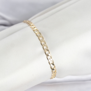 CM 14K Gold Renk Halka Zincir Model Kadın Bileklik 5886