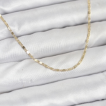 CM 14K Gold Renk Ezme Zincir Model 60 cm Kadın Kolye 5886
