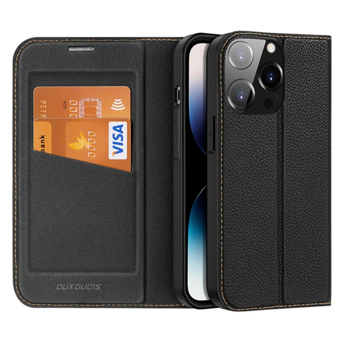Dux Ducis iPhone 14 Pro 6.1 Kılıf Skin X2 Series PU Deri Manyetik Kapaklı Kılıf Magnetic Folio Case-(5775) 1 Dux Ducis iPhone 14 Pro 6.1 Kılıf Skin X2 Series PU Deri Manyetik Kapaklı Kılıf Magnetic Folio Case-(5775)
