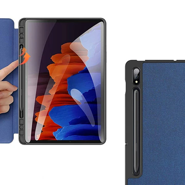 Dux Ducis SM Galaxy Tab S8 (X700/X706) S7 (T870/T875/T876B) Kılıf Kalem Yerli Mıknatıslı Domo Series 4 Dux Ducis SM Galaxy Tab S8 (X700/X706) S7 (T870/T875/T876B) Kılıf Kalem Yerli Mıknatıslı Domo Series - Görsel 4