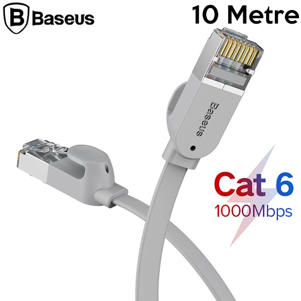 Baseus high Speed Six types of RJ45 Gigabit Ethernet kablosu (round cable)10metre 1 Baseus high Speed Six types of RJ45 Gigabit Ethernet kablosu (round cable)10metre