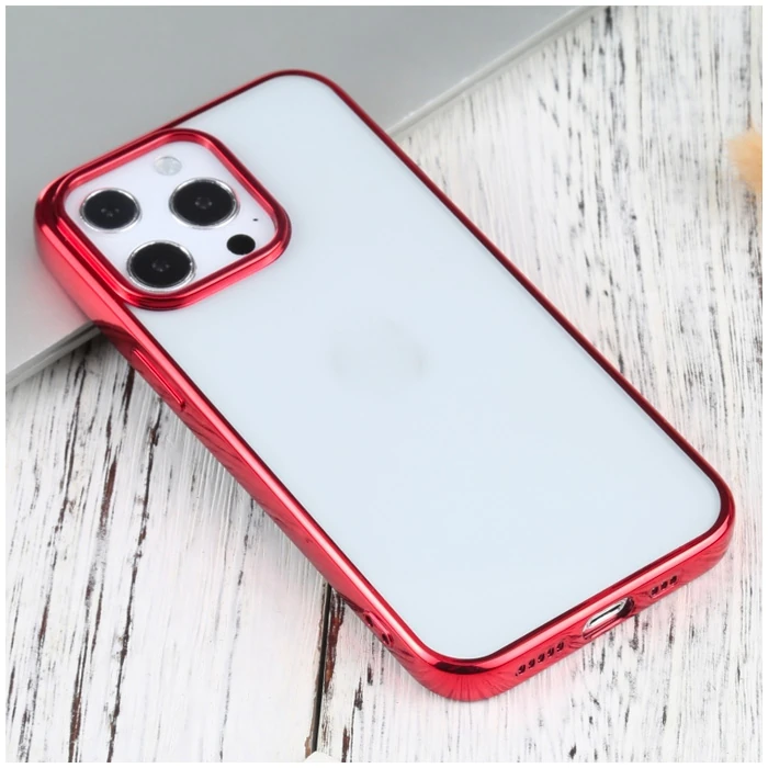 iPhone 13 Pro Max 6.7inç Lazer Kaplama Renkli Kenar Şeffaf Kılıf 3 iPhone 13 Pro Max 6.7inç Lazer Kaplama Renkli Kenar Şeffaf Kılıf - Görsel 3