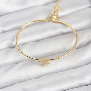 Yıldız Model Gold Renk Kadın Bileklik 5886