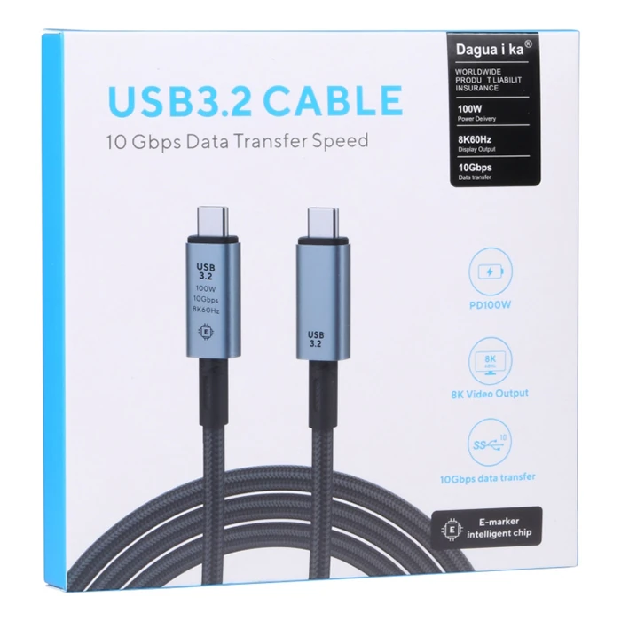 Ally USB 3.2 100W Type-C to Type-C 8K Görüntü-Data ve Ultra Hızlı Şarj Kablosu 1 Metre-(5775) 4 Ally USB 3.2 100W Type-C to Type-C 8K Görüntü-Data ve Ultra Hızlı Şarj Kablosu 1 Metre-(5775) - Görsel 4