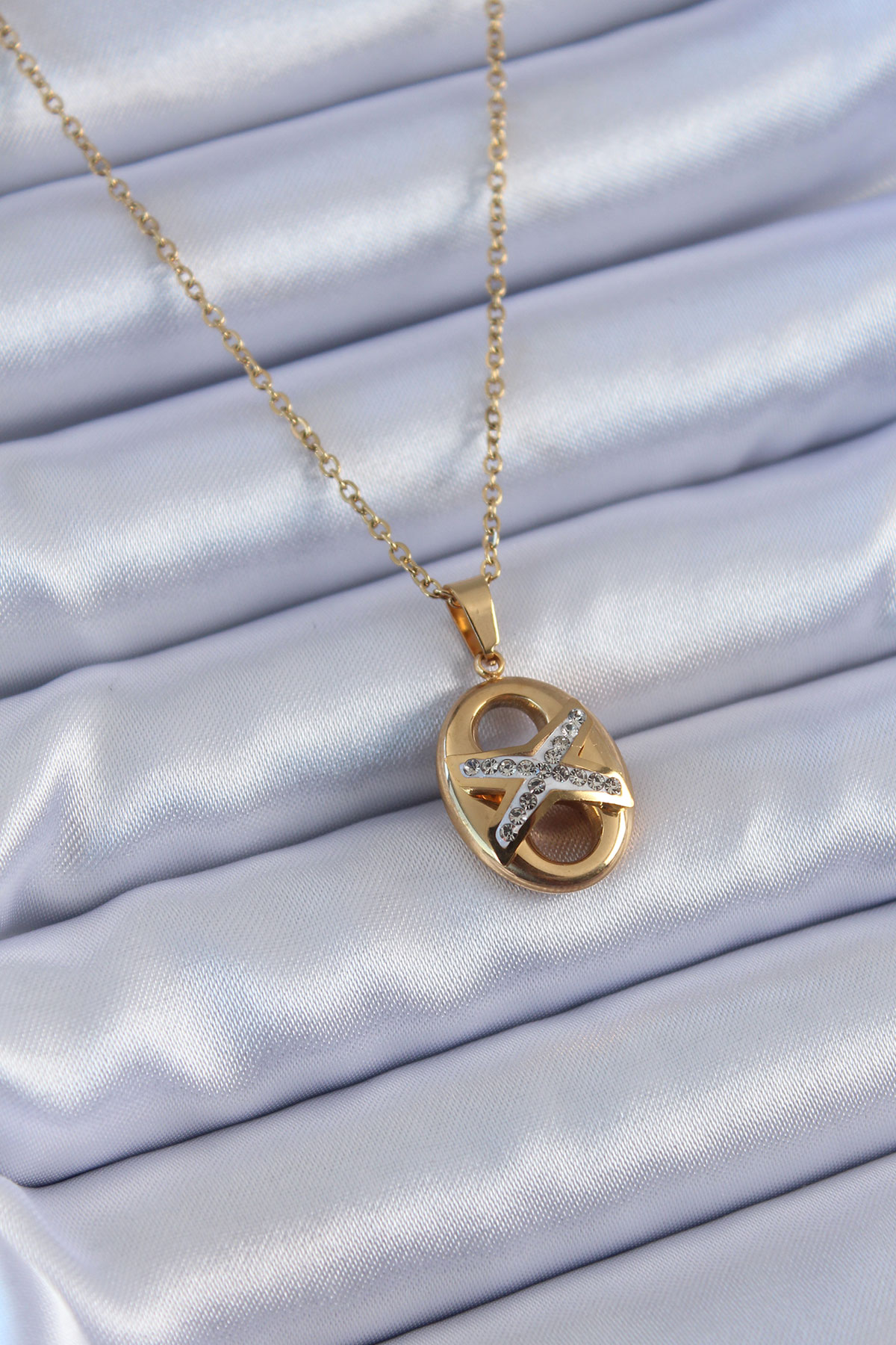 316L Çelik Gold Renk Zirkon Taşlı Kadın Kolye 5886 1 316L Çelik Gold Renk Zirkon Taşlı Kadın Kolye 5886