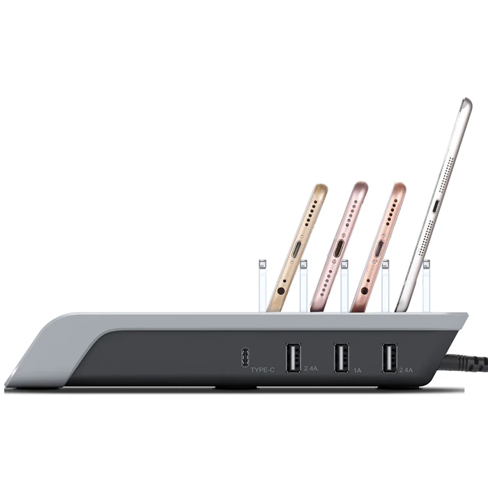 ALLY Multiport 10W Wireless Kablosuz Şarj Cihazı Organizer Stand-(5775) 2 ALLY Multiport 10W Wireless Kablosuz Şarj Cihazı Organizer Stand-(5775) - Görsel 2