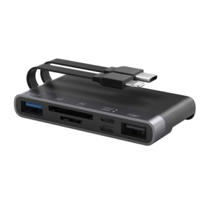 Haydiburaya 90 ALLY NK-1048HD 6in1 USB + Type-C + Lightning + SD-TF Kart Okuyucu Çevirici Adaptör-(5775)