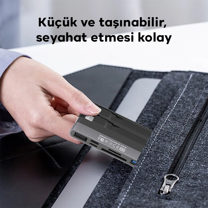 ALLY NK-1048HD 6in1 USB + Type-C + Lightning + SD-TF Kart Okuyucu Çevirici Adaptör-(5775) 4 ALLY NK-1048HD 6in1 USB + Type-C + Lightning + SD-TF Kart Okuyucu Çevirici Adaptör-(5775) - Görsel 4