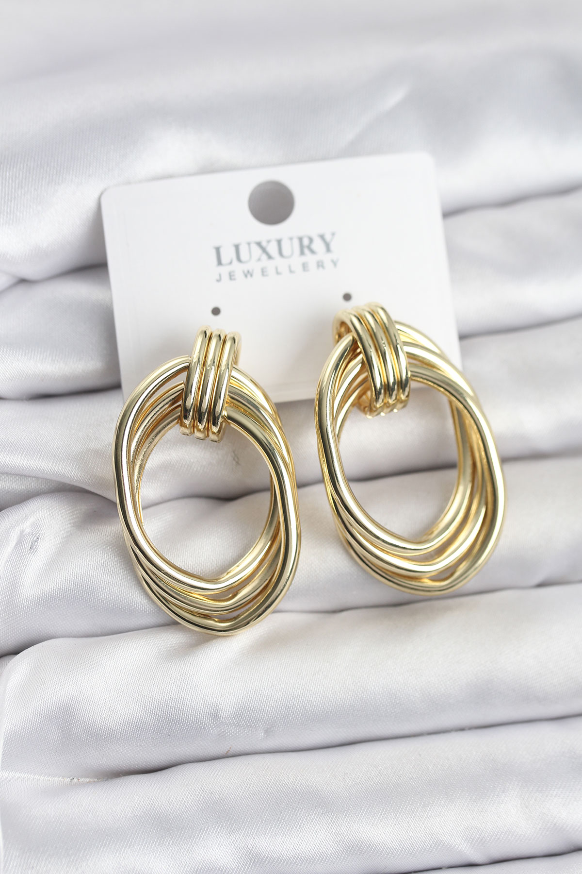 Pirinç Gold Renk Damla Model Vintage Kadın Küpe 5886 2 Pirinç Gold Renk Damla Model Vintage Kadın Küpe 5886 - Görsel 2