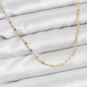 Haydiburaya 99 CM 14K Gold Renk Pirinç Gemi Zinciri Model Kadın Kolye 5886