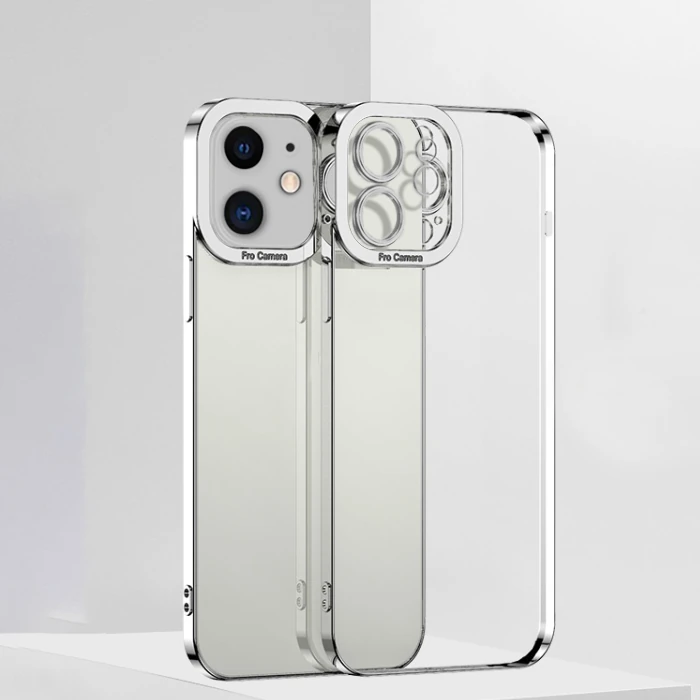 ALLY Fashion Series iPhone 12 6.1inç Kılıf Renkli Kenar Lazer Çerçeveli Silikon Kılıf 2 ALLY Fashion Series iPhone 12 6.1inç Kılıf Renkli Kenar Lazer Çerçeveli Silikon Kılıf - Görsel 2