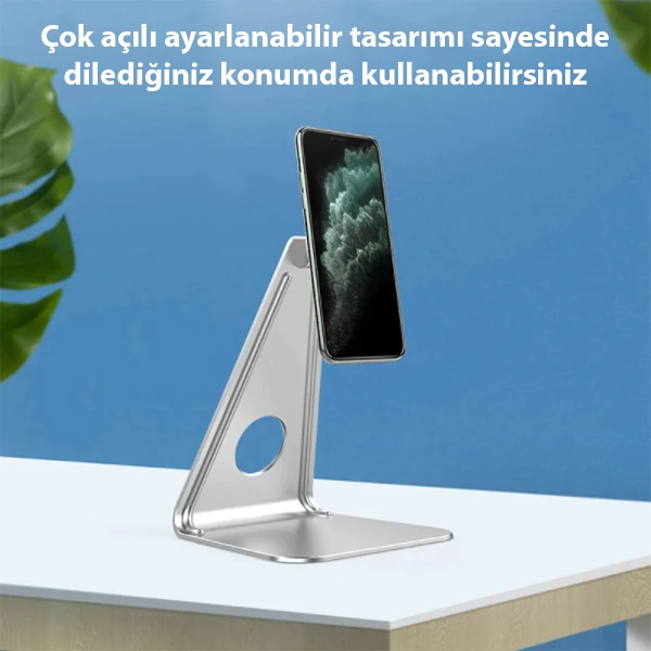 ALLY Metal Masa Üstü Standlı Mıknatıslı Tablet Telefon Tutucu 4 ALLY Metal Masa Üstü Standlı Mıknatıslı Tablet Telefon Tutucu - Görsel 4