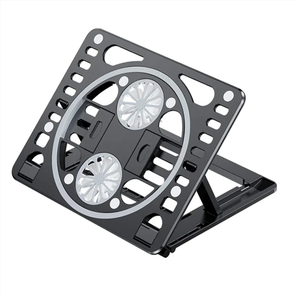 ALLY Ayarlanabilir Taban Çift Fanlı Tablet ve Laptop Soğutucu Stand 1 ALLY Ayarlanabilir Taban Çift Fanlı Tablet ve Laptop Soğutucu Stand