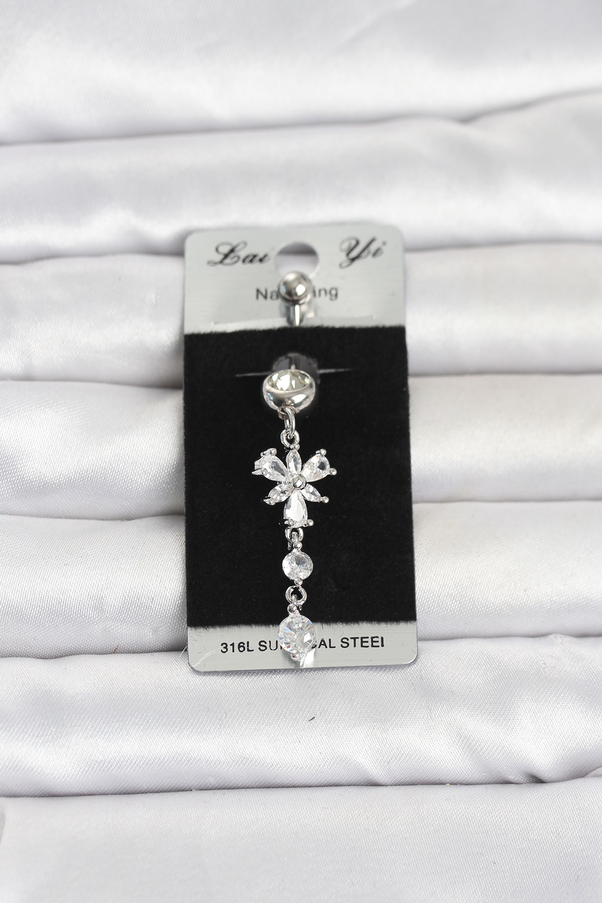 316L Cerrahi Çelik Sallantılı Zirkon Taşlı Model Göbek Piercing 5886 1 316L Cerrahi Çelik Sallantılı Zirkon Taşlı Model Göbek Piercing 5886