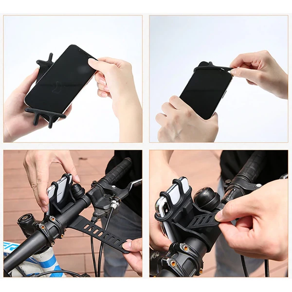 Floveme Universal Sİlikon Bisiklet Motosiklet Telefon Tutucu-(5775) 4 Floveme Universal Sİlikon Bisiklet Motosiklet Telefon Tutucu-(5775) - Görsel 4