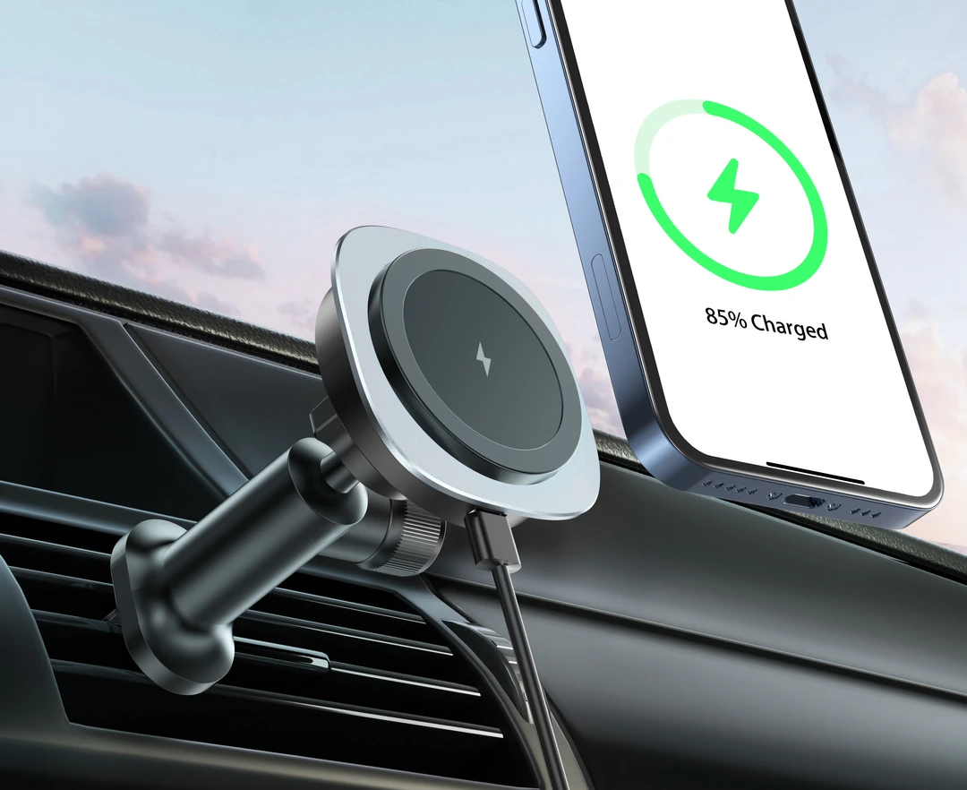ALLY QI-206 Magsafe Uyumlu Araç Içi 15W Kablosuz Hızlı Şarj Telefon Tutucu-(5775) 2 ALLY QI-206 Magsafe Uyumlu Araç Içi 15W Kablosuz Hızlı Şarj Telefon Tutucu-(5775) - Görsel 2
