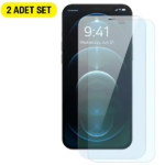 Baseus Crystal 0.3mm iPhone 12 Pro Max Tempered Ekran Koruyucu 2 Adet Set-(5775)