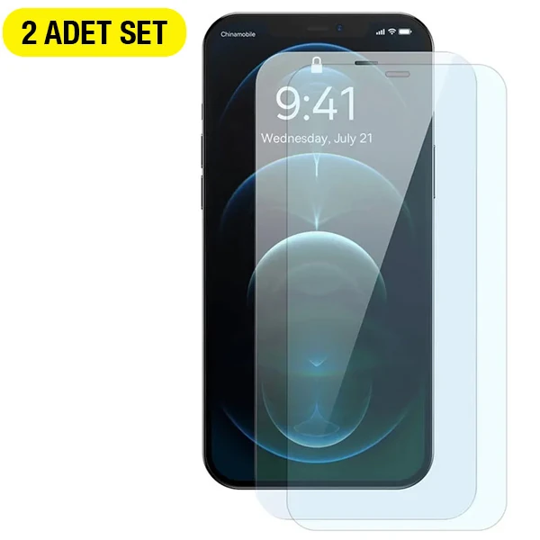 Baseus Crystal 0.3mm iPhone 12 Pro Max Tempered Ekran Koruyucu 2 Adet Set-(5775) 1 Baseus Crystal 0.3mm iPhone 12 Pro Max Tempered Ekran Koruyucu 2 Adet Set-(5775)